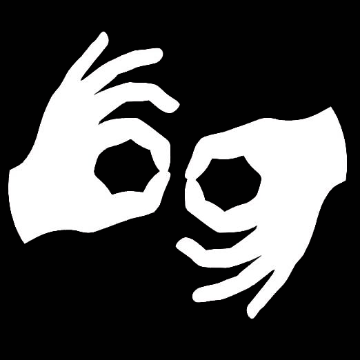Icon for American Sign Language.