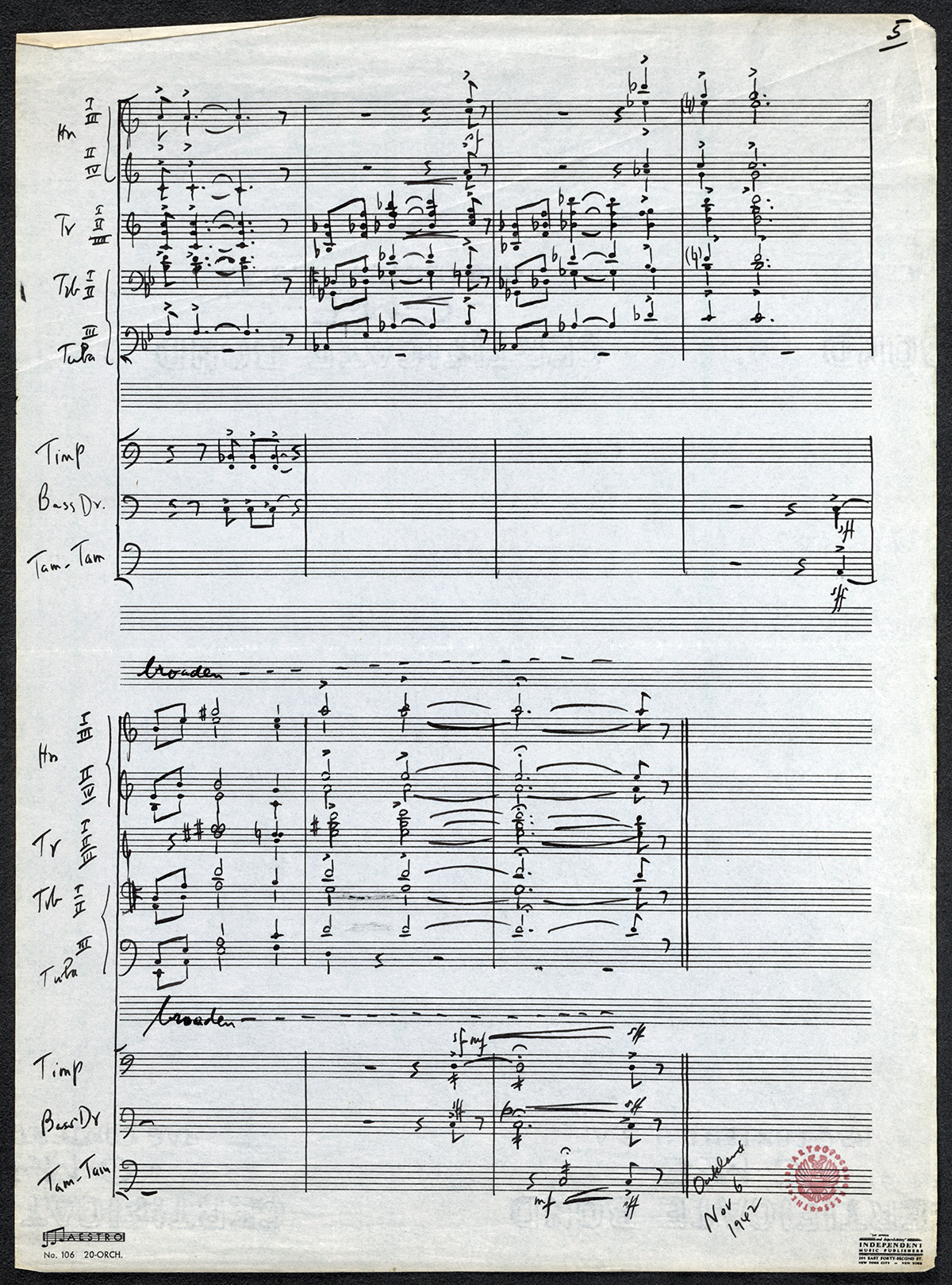 Aaron Copland Fanfare For The Common Man