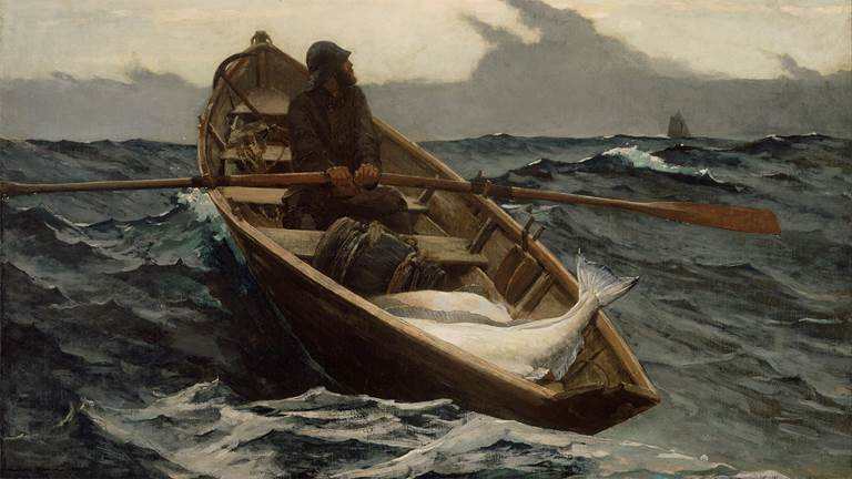 Winslow Homer (1836–1910), The Fog Warning, 1885, oil on canvas.